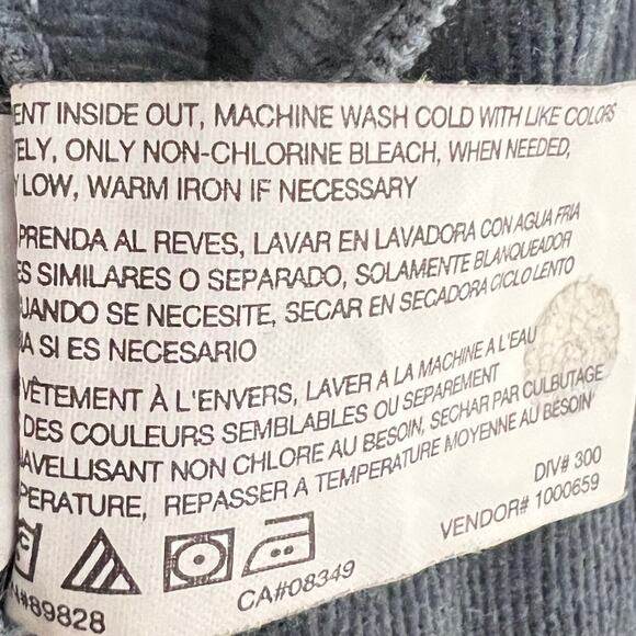 Gloria Vanderbilt Womens Corduroy Pants Size 12 Average Gray Straight Leg - Picture 6 of 6